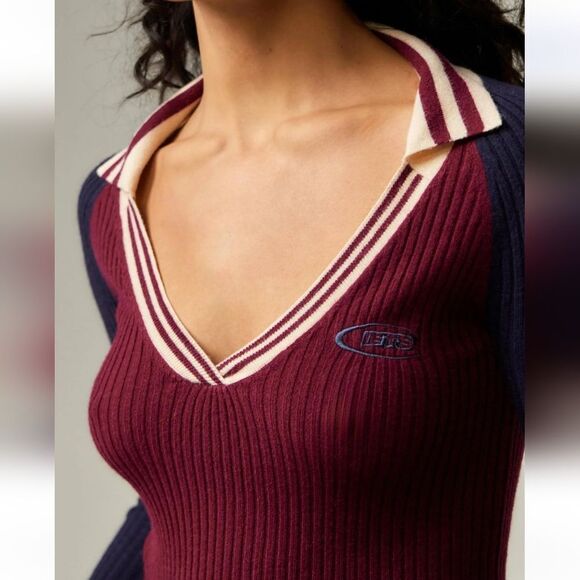 iets frans… Collared Ribbed preppy Sweater size xl - Picture 7 of 7